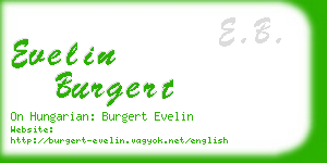 evelin burgert business card